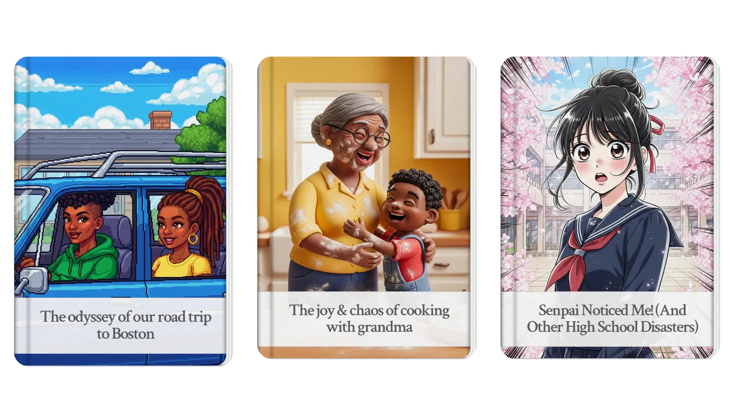 Verschiedene Storybooks